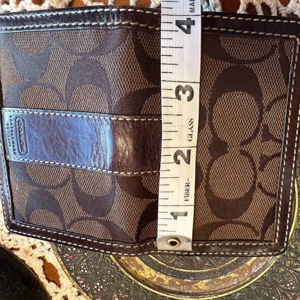 Coach Brown Vintage Leather ID Wallet